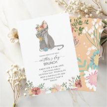 Watercolor Elegant Madre é o Dia do Bunch Bebê