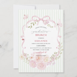 Convites Watercolor Elegant Wildflowers graduatioInvitation