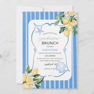 Convites Watercolor Elegant Wildflowers graduatioInvitation