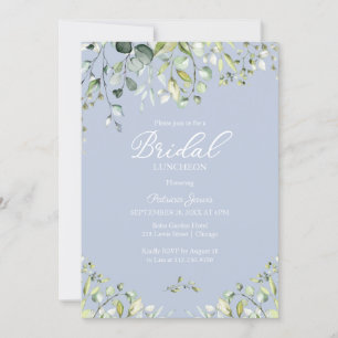 Convites Watercolor Eucalyptus Greenery Bridal Luncheon Inv