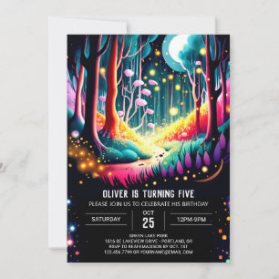 Convites Watercolor Firefly Birthday
