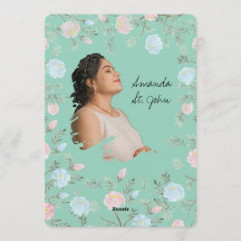 Convites Watercolor Floral Baby Shower Invitation