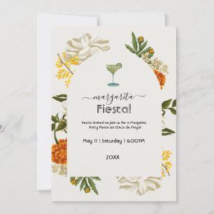 Convites Watercolor Floral Mexicano Margarita Fiesta