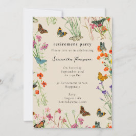 Convites Watercolor Flores Selvagens Borboletas Reforma