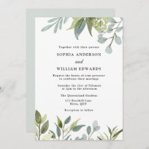 Watercolor Green deixa casamento moderno