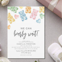 Watercolor Gummy Bears Baby Shower