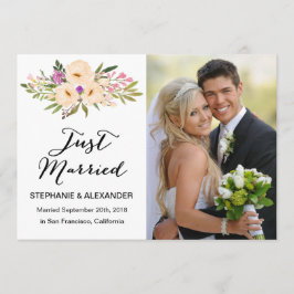 Convites Watercolor Ivory Buquê Anemones