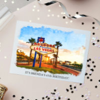 Watercolor Las Vegas - Sinal do Tema do Casino - A