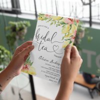 Watercolor Lemon Bridal Tea Party