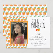 Watercolor Little Halloween Pumpkin Foto