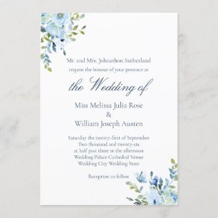 Convites Watercolor Love é Patient Christian Wedding