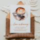Convites Watercolor Love Está Criando Chá de panela De Café (Criador carregado)