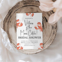 Convites Watercolor Main Catch Lobster Bridal Shower