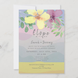 Convites Watercolor Micro Wedding