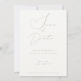 Convites Watercolor Olive Branch Wedding Save the Date Card