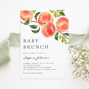 Convites Watercolor Paches Summer Baby Brunch