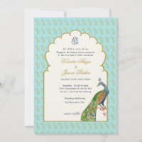 Watercolor paciock & Ganesh Weditation