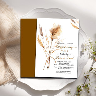 Convites Watercolor Pampas Grass House