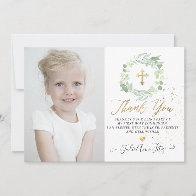 Convites Watercolor Pastel Eucalyptus Commune Obrigado (Frente)