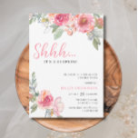 Convites Watercolor Pink Floral 18th Boho Chic Birthday<br><div class="desc">Convites de Aniversário para Adultos | Watercolor Blush Pink Floral 18th Chic Birthday Invitation Este elegante e design chic apresenta um estilo floral cor-de-rosa pincelado verde-floral verde-pincelado rústico tema feminino boho chic e tipografia Script em fundo branco. Personalize o convite com seus detalhes e se quiser reorganizar o estilo e...</div>