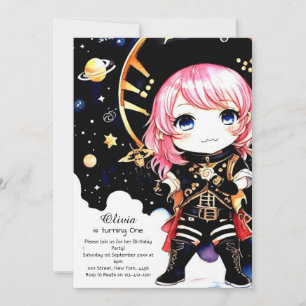 Convites Watercolor Pirate Birthday