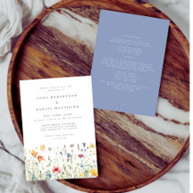 Watercolor Primavera Floral All in One Wedding