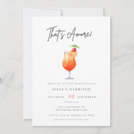 Convites Watercolor que é o Chá de panela Amore Spritz