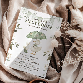 Convites Watercolor Silly Goose Baby Shower