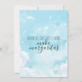 Convites Watercolor Sky Thank You Card