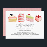 Convites Watercolor Sweet Cakes Sweet Six Party Brunch<br><div class="desc">Watercolor Sweet Cakes Sweet 16 Brunch Invance | Convidar familiares e amigos a participar neste convite de aniversário caprichoso. Este convite de aniversário editável apresenta ilustrações em aquarela de bolos doces e sobremesas. Este convite é perfeito para brunches e festas de chá. Os textos são personalizáveis para qualquer evento.</div>
