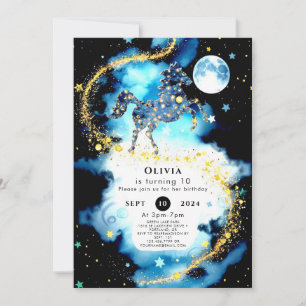 Convites Watercolor Whimsy Horse Birthday