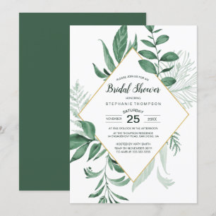 Convites Watercolor Wilaves Deixa o Caçador Verde