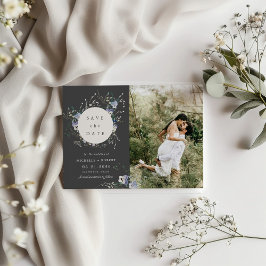 Convites Watercolor Wildflower Duas Fotografias Salvar A Da