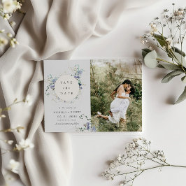 Convites Watercolor Wildflower Duas Fotografias Salvar A Da