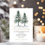 Convites Watercolor Winter Pine Dourado Christmas Invance<br><div class="desc">Este Dourado Convite de Natal para Pinho de inverno Watercolor é perfeito para qualquer reunião de férias! A sua bela e festiva design não deixará de causar uma impressão duradoura nos seus convidados. É impresso em estoque de cartão de alta qualidade com estrelas de ouro luxuosas. Torne seu evento especial...</div>