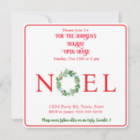 Watercolor Winter Wreath PERSONALIZE