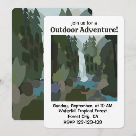 Convites Waterfall Tropical Forest Outdoor Adventure