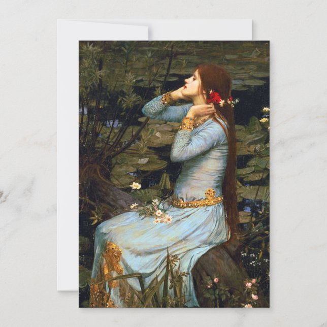 Convites Waterhouse Ophelia Invtions (Frente)