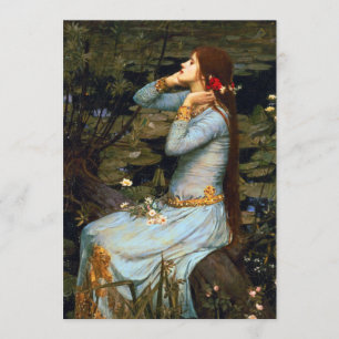 Convites Waterhouse Ophelia Invtions
