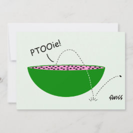 Convites Watermelon Cartoon Engraçado Modelo