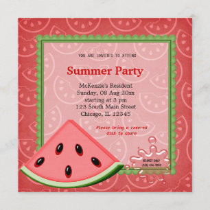 Convites Watermelon Summer Party