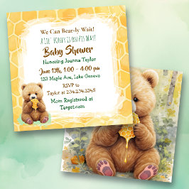 Convites We Can Bear-ly Wait! Boy's Baby Shower