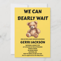 We Can Bearly Wait Baby Shower