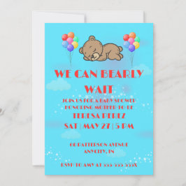Convites We Can Bearly Wait Baby Shower