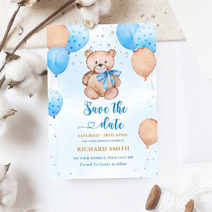 Convites We can bearly wait save the date invitation