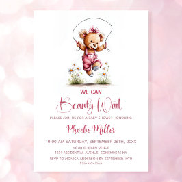 Convites We Can Bearly Wait Teddy Bear Baby Shower