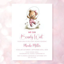 We Can Bearly Wait Teddy Bear Baby Shower