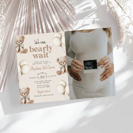 Convites We Can Bearly Wait Teddy Bear Baby Shower Photo
