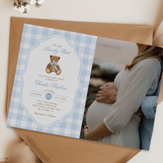 Convites We Can Bearly Wait Teddy Bear Baby Shower Photo