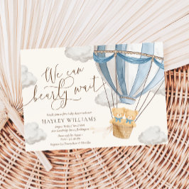 Convites We Can Bearly Wait Twins Baby Shower Invitation